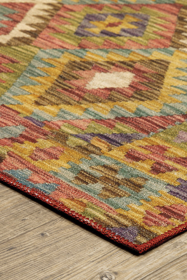 100% Polyester Southwestern  Indoor Area Rug