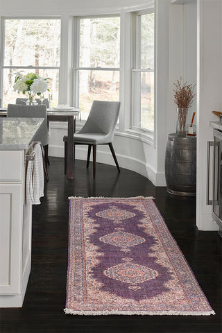 Polyester,Cotton and Jute Runner Indoor Area Rug