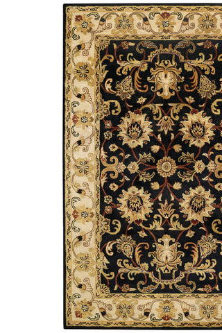 Eloquent Garden Brilliant Black Area Rug