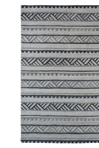 Criss-Cross Graphite Area Rug