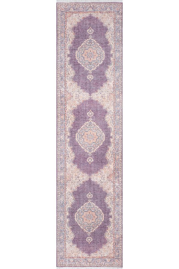 Polyester,Cotton and Jute Runner Indoor Area Rug