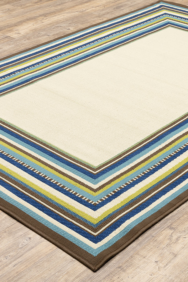 100% Polypropylene Vintage  Indoor/Outdoor Area Rug