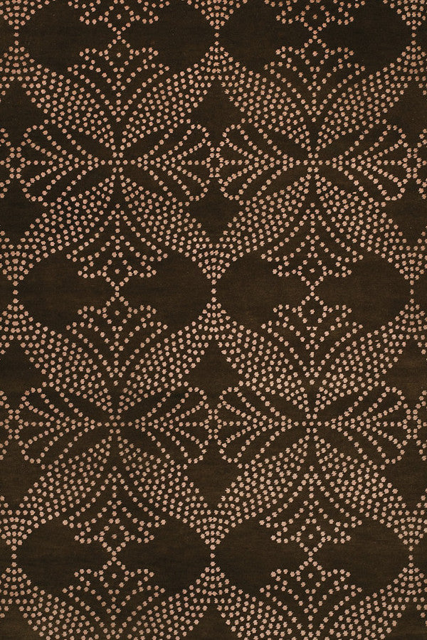 Lovely-Grace Chocolate Area Rug