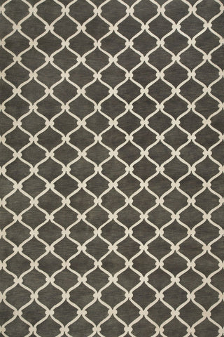 Fence Charcoal Area Rug