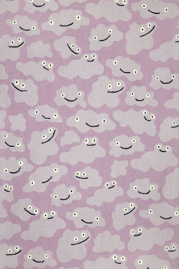 Cloud People Violet Area Rug