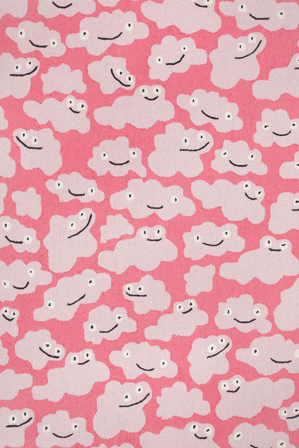 Cloud People Bubblegum Area Rug