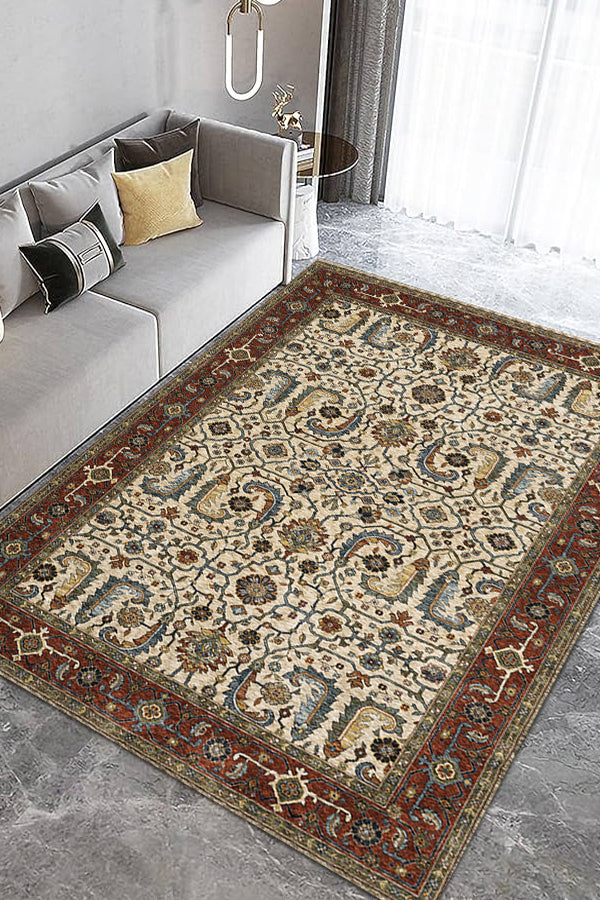 100% Polyester Vintage  Indoor Area Rug