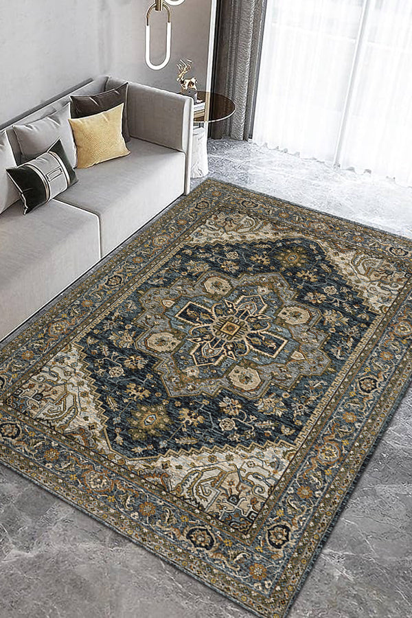 100% Polyester Vintage  Indoor Area Rug