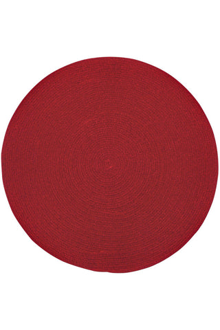 Heathered Scarlet Red Solid Area Rug