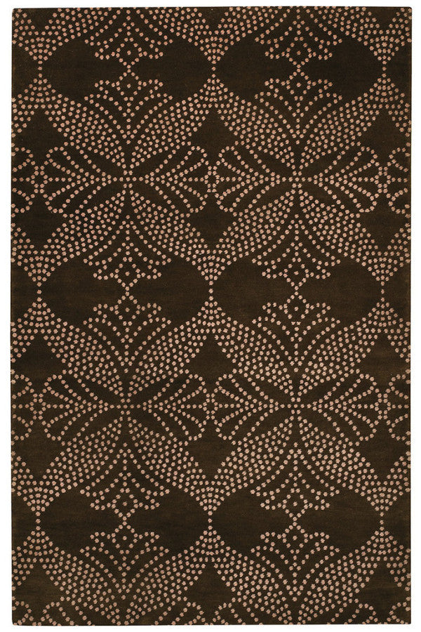 Lovely-Grace Chocolate Area Rug