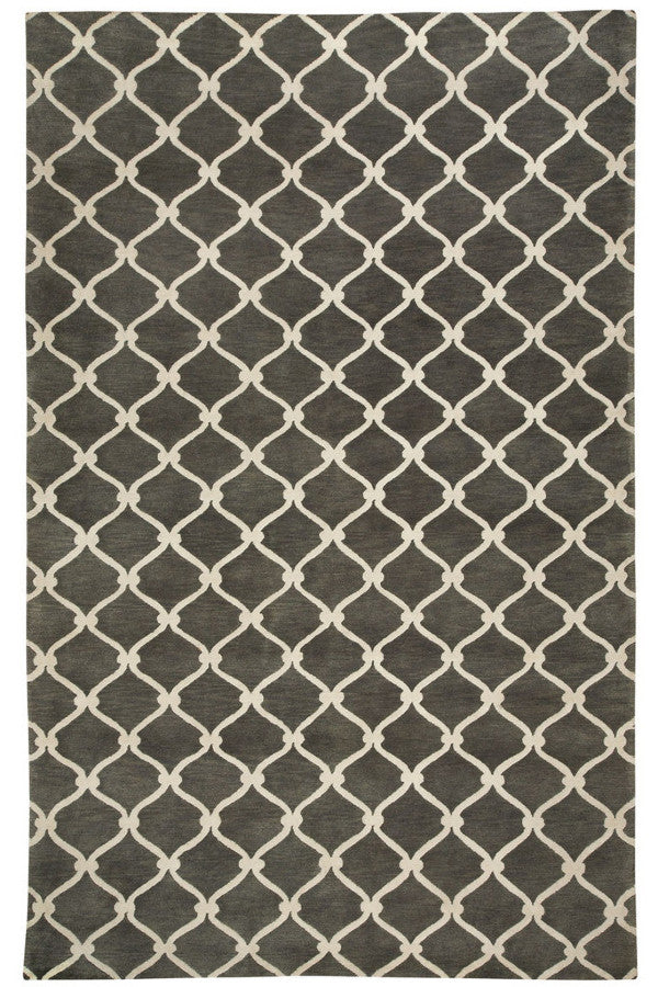 Fence Charcoal Area Rug