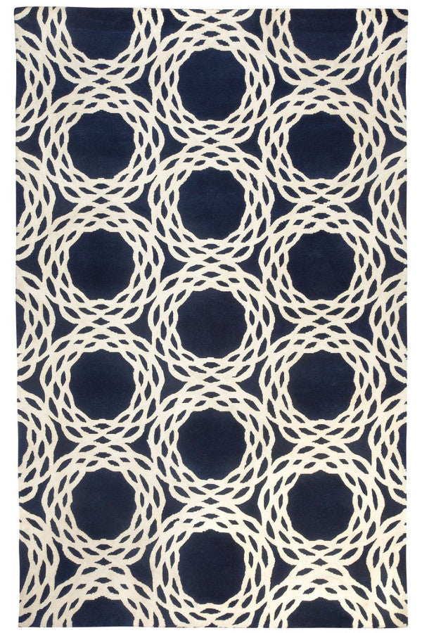 Oxford Navy Area Rug