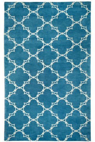 Quatrefoil Peacock Area Rug