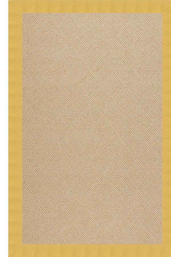 Creative Concepts-Cane Wicker Canvas Canary Area Rug