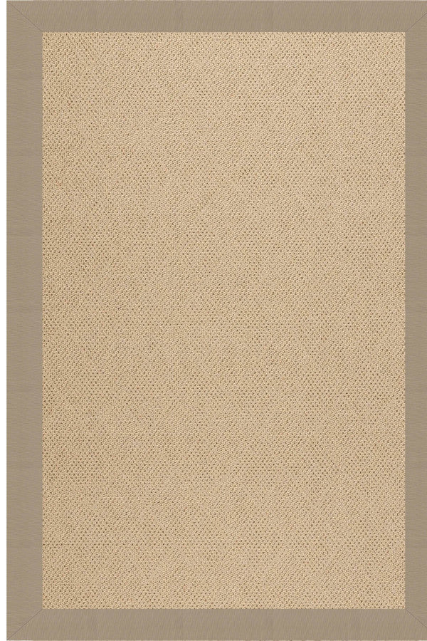 Creative Concepts-Cane Wicker Canvas Linen Area Rug