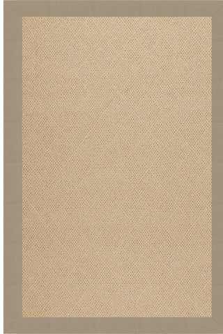 Creative Concepts-Cane Wicker Canvas Linen Area Rug