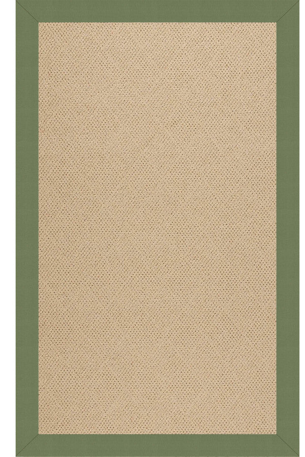 Creative Concepts-Cane Wicker Canvas Citron Area Rug