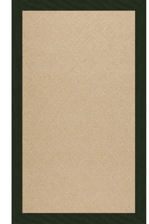 Creative Concepts-Cane Wicker Canvas Fern Area Rug