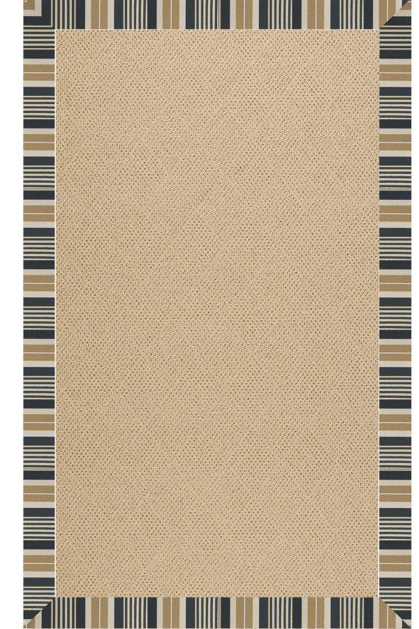 Creative Concepts-Cane Wicker Long Hill Ebony Area Rug