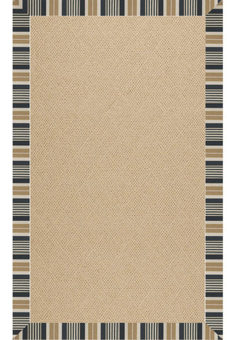 Creative Concepts-Cane Wicker Long Hill Ebony Area Rug