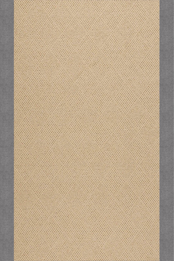 Creative Concepts-Cane Wicker Canvas Slate Area Rug