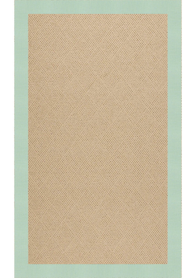 Creative Concepts-Cane Wicker Canvas Spa Blue Area Rug