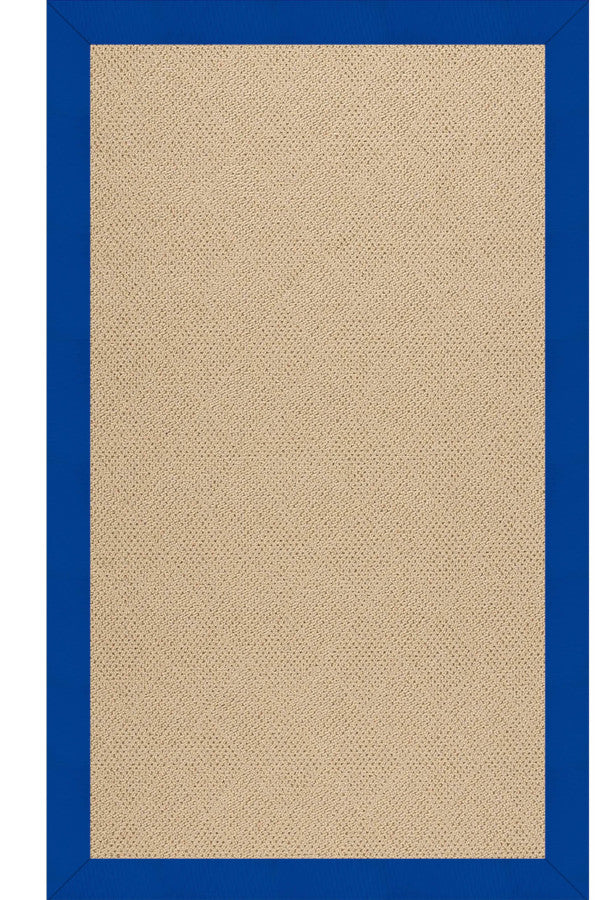 Creative Concepts-Cane Wicker Canvas Pacific Blue Area Rug