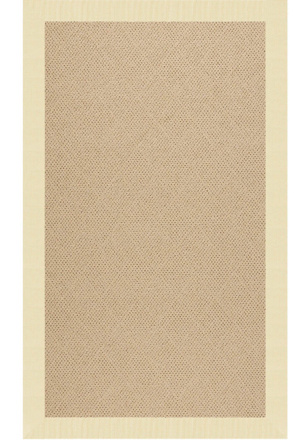 Creative Concepts-Cane Wicker Canvas Sand Area Rug