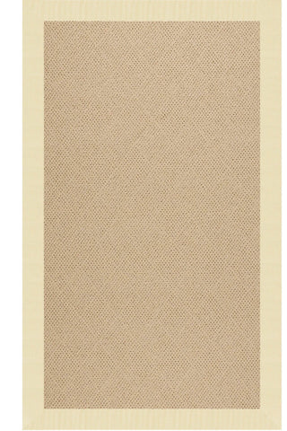 Creative Concepts-Cane Wicker Canvas Sand Area Rug