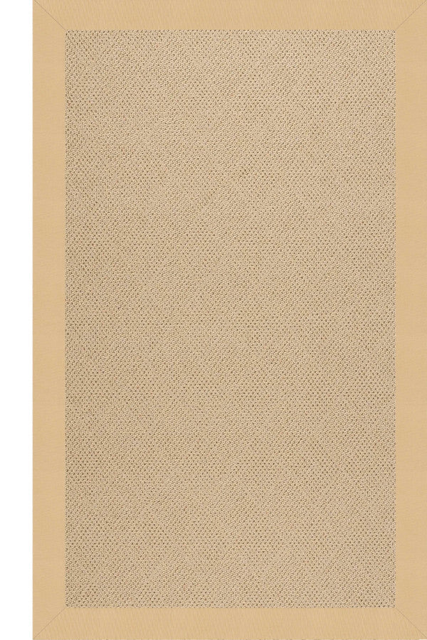 Creative Concepts-Cane Wicker Canvas Antique Beige Area Rug