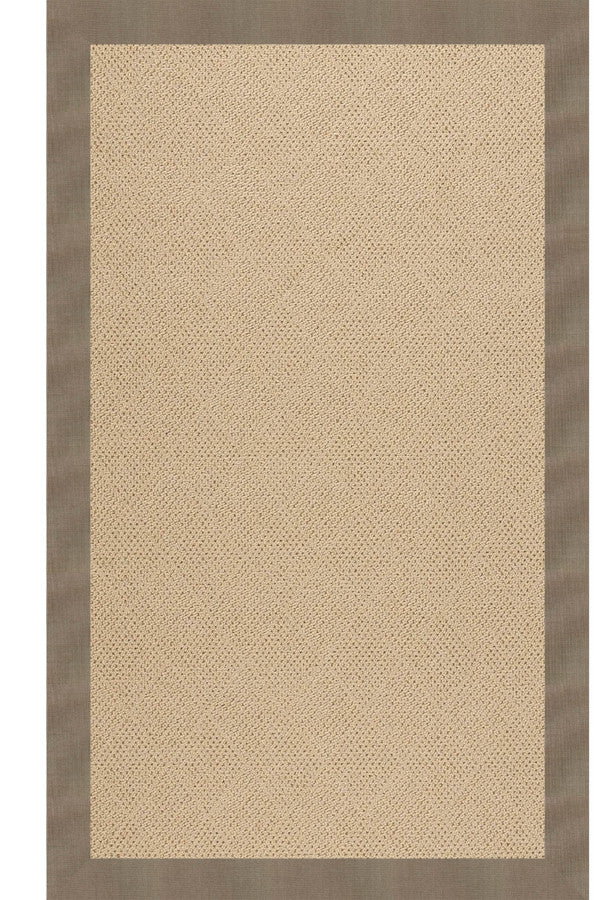 Creative Concepts-Cane Wicker Canvas Taupe Area Rug