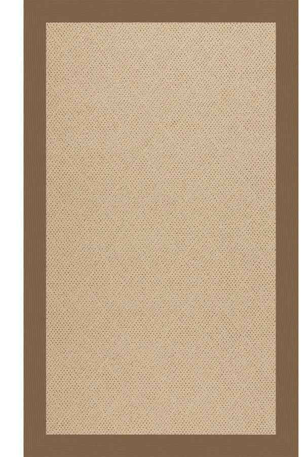 Creative Concepts-Cane Wicker Canvas Cocoa Area Rug