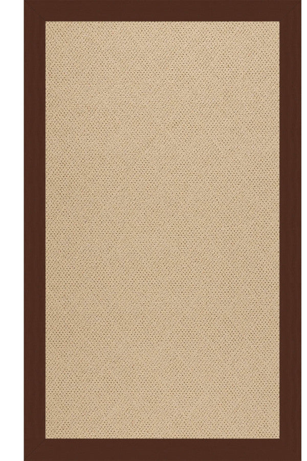 Creative Concepts-Cane Wicker Canvas Bay Brown Area Rug