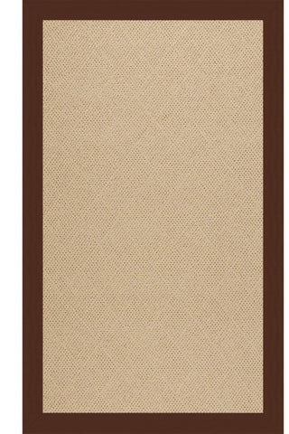 Creative Concepts-Cane Wicker Canvas Bay Brown Area Rug