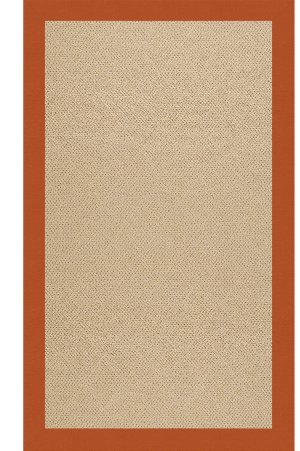 Creative Concepts-Cane Wicker Canvas Rust Area Rug