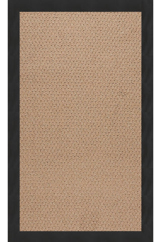 Creative Concepts-Raffia Canvas Black Area Rug