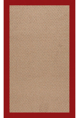 Creative Concepts-Raffia Canvas Jockey Red Area Rug