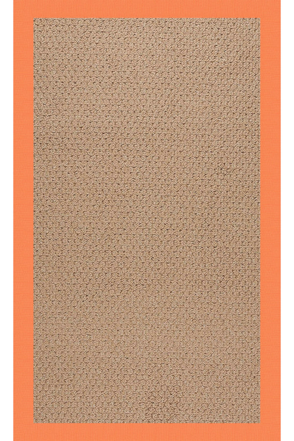 Creative Concepts-Raffia Canvas Tangerine Area Rug