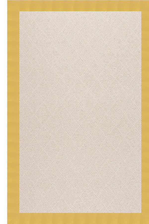 Creative Concepts-White Wicker Canvas Canary Area Rug