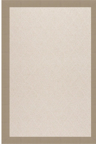 Creative Concepts-White Wicker Canvas Linen Area Rug