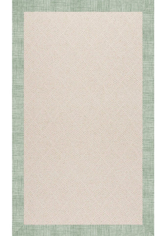 Creative Concepts-White Wicker Rave Spearmint Area Rug