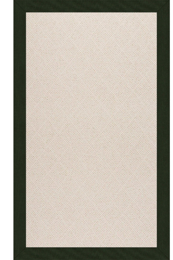 Creative Concepts-White Wicker Canvas Fern Area Rug