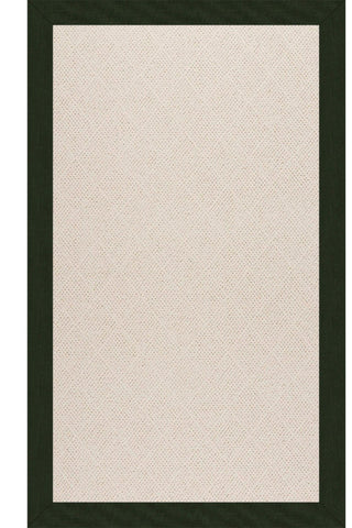 Creative Concepts-White Wicker Canvas Fern Area Rug