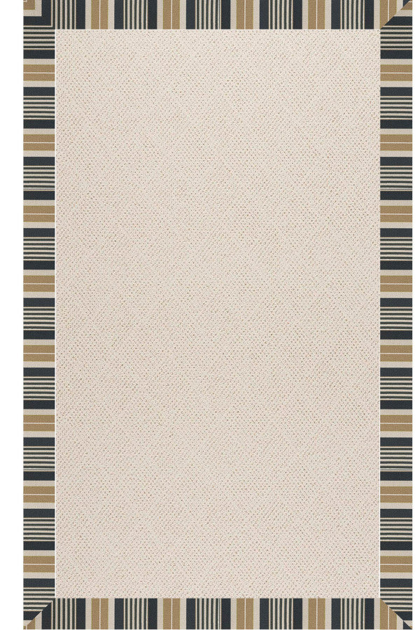 Creative Concepts-White Wicker Long Hill Ebony Area Rug