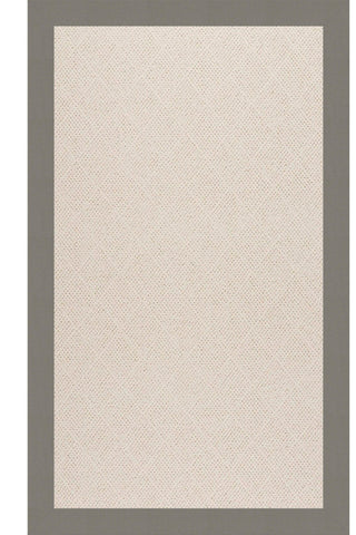 Creative Concepts-White Wicker Canvas Charcoal Area Rug