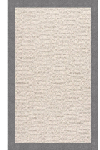 Creative Concepts-White Wicker Canvas Slate Area Rug