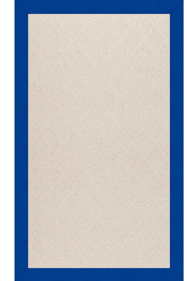 Creative Concepts-White Wicker Canvas Pacific Blue Area Rug