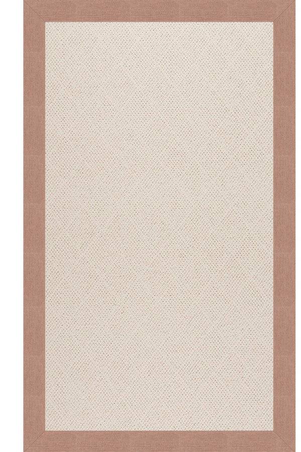 Creative Concepts-White Wicker Cast Petal Area Rug