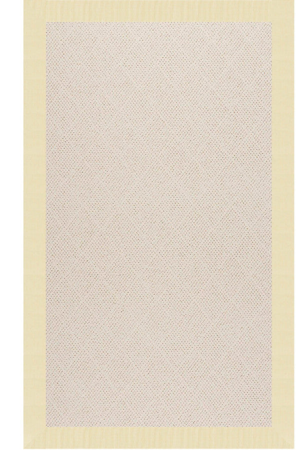 Creative Concepts-White Wicker Canvas Sand Area Rug