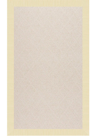 Creative Concepts-White Wicker Canvas Sand Area Rug